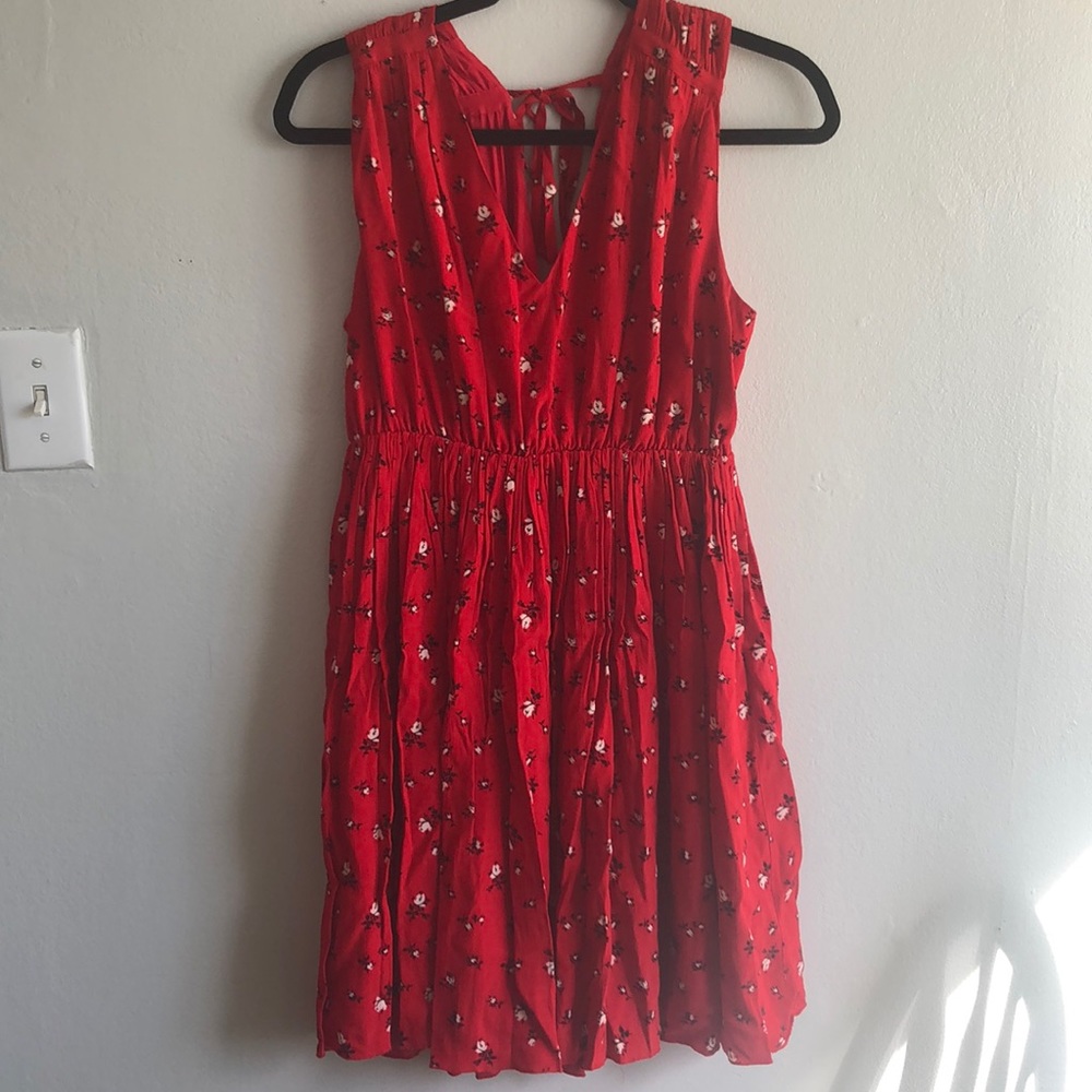Madewell Red Swing Dress